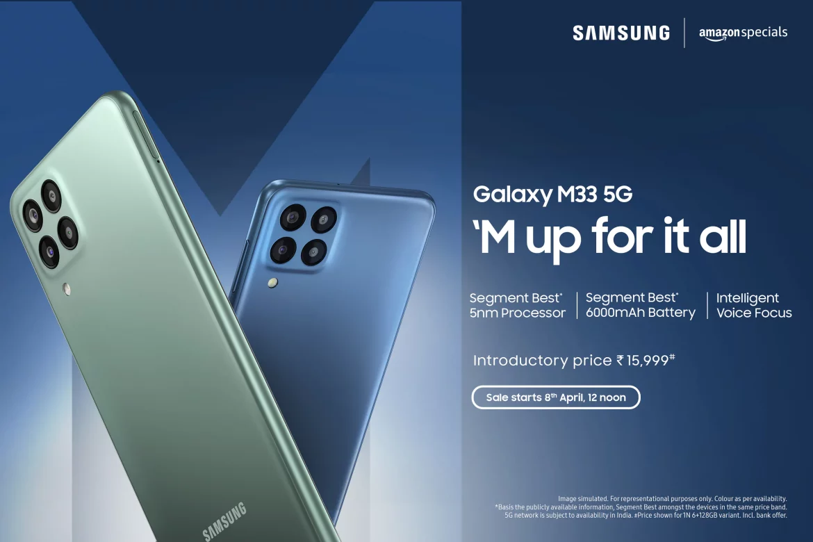 Samsung Galaxy M33 5G, an Ultimate All-Rounder Phone That Stays Up for It All, Goes on First Sale