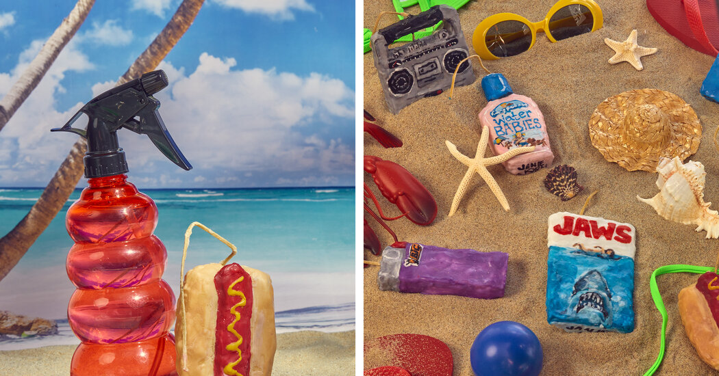 Candles that Capture a Day at the Beach, Down to the Hot Dogs