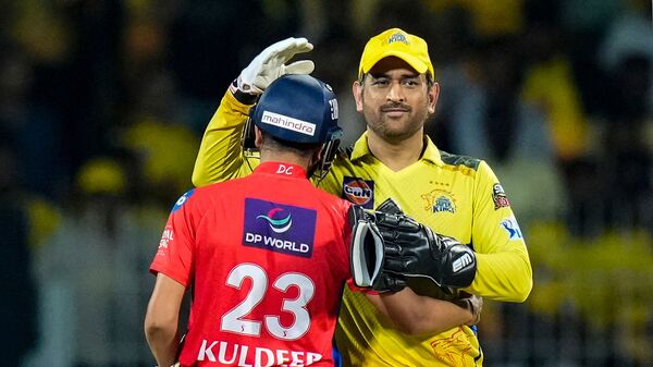 Watch: MS Dhoni’s emotional gesture to Kuldeep Yadav in priceless reunion post CSK vs DC match